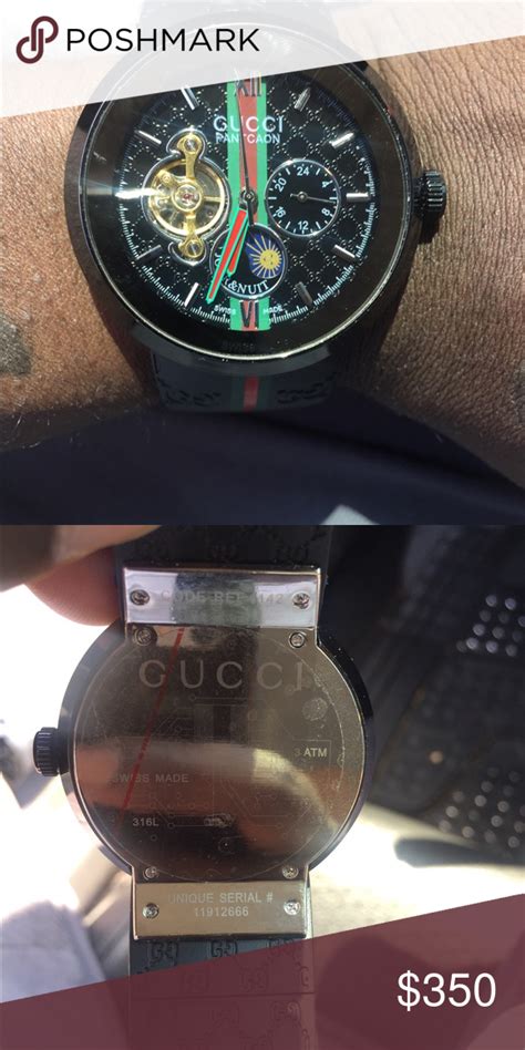 gucci watch fake vs real|check gucci watch serial number.